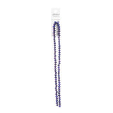 Crystal Lane Rondelle 4x6mm Opaque Purple Iris 2x7" Strand