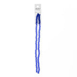 Crystal Lane Rondelle 4x6mm Transparent Dark Sapphire 78/Strand