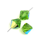 Preciosa Bicone 6mm Peridot AB Each