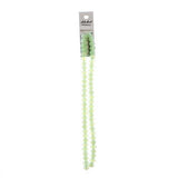 Crystal Lane Rondelle 6x8mm Opaque Light Green 2x7" Strand