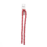 Crystal Lane Rondelle 8x10mm Opaque Red 2x7" Strand