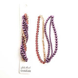 Crystal Lane Twisted Bead Strands Verbena