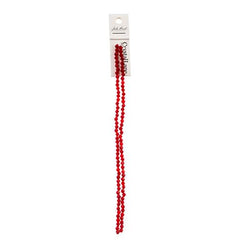 Crystal Lane Bicone 4mm Opaque Red 96/Strand