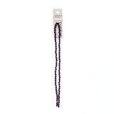 Crystal Lane Bicone 4mm Opaque Purple Iris 2x7" Strand