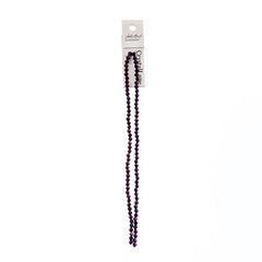 Crystal Lane Bicone 4mm Opaque Purple Iris 96/Strand