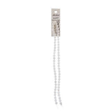 Crystal Lane Bicone 6mm Opaque White 2x7" Strand