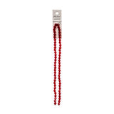 Crystal Lane Bicone 6mm Opaque Red 2x7" Strand