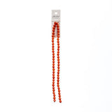 Crystal Lane Bicone 6mm Opaque Orange 2x7" Strand
