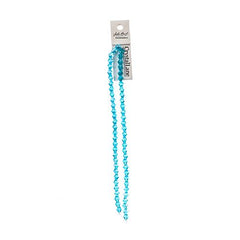 Crystal Lane Bicone 6mm Transparent Blue AB 64/Strand