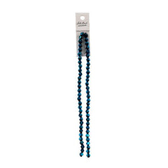 Crystal Lane Bicone 6mm Opaque Blue Iris 64/Strand