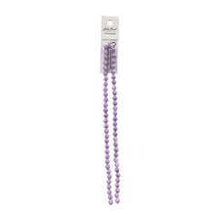 Crystal Lane Bicone 6mm Opaque Light Purple 64/Strand