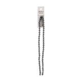 Crystal Lane Bicone 6mm Opaque Grey 2x7" Strand