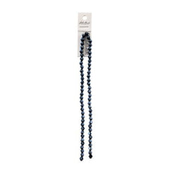 Crystal Lane Bicone 6mm Op Gunmetal Luster 64/Strand