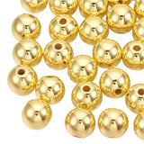 Round Plastic Beads 8mm Metallic Gold 100/pk