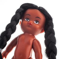 4 1/4" Native Doll with Braided Hair