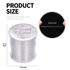 0.8mm Clear Elastic Cord 100m