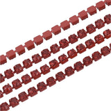 Metal Rhinestone Banding 2mm Light Siam by the Yard