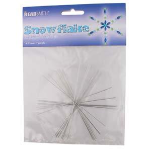 Wire Snowflake Ornament Form 4 1/2" 7/pk