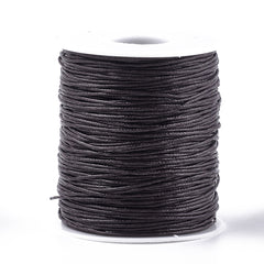 Waxed Cotton Cord 1mm Dark Brown 100yd/Roll