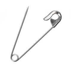 Safety Pins Nickel 55mm 50/pk