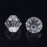 4mm Plastic Bicone 500/pk - Crystal