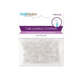 Clear Tube Earring Backs 180/pk