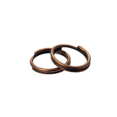 *7mm Split Rings Antique Copper 100/pk