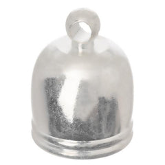 *10mm Silver End Cap 10/pk