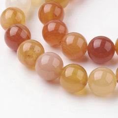 8mm Carnelian (Natural/Dyed) Beads 15-16" Strand