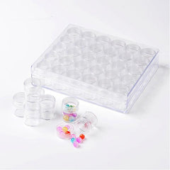 Clear Acrylic Bead Storage System 30pc