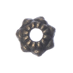 Bead Caps Mini Flower 6mm Antique Brass 20/pk