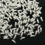 *1.5mm Silver Cord Ends 50/pk