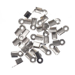 3.5mm Cord Ends Nickel 100/pk