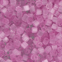 10/0 Czech 2 Cut Seed Beads Satin Light Fuchsia Solgel 22g