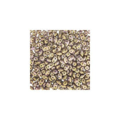 Czech Miniduo Beads 8g Chalk Senegal Brown