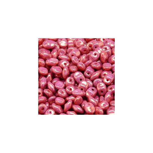 *Czech Superuno Beads Red Luster 22g