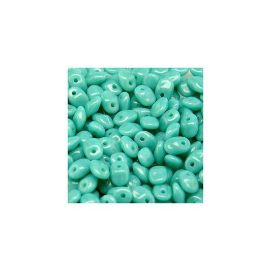 *Czech Superuno Beads Turquoise Green 22g
