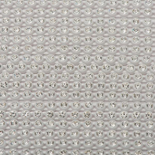 Plastic 2mm White Rhinestone Banding by the Yard