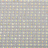 Plastic 2mm White AB Rhinestone Banding 10yd/pk