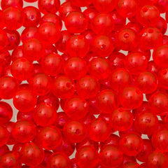 8mm Round Plastic Beads 1000/pk - Cerise