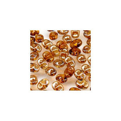 Czech Miniduo Beads 8g Topaz Celsian