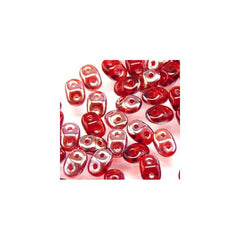 Czech Miniduo Beads 8g Ruby Celsian