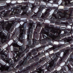 10/0 Czech 3 Cut Seed Beads Transparent Luster Purple Hank