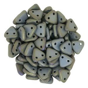 *Czech Triangle Beads 6mm Matte Iris Brown 9g