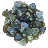 *Czech Triangle Beads 6mm Sapphire Celsian 9g
