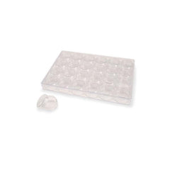 Clear Acrylic Bead Storage System 24pc