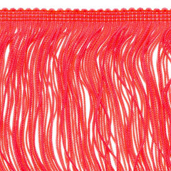 14 inch Neon Orange Chainette Fringe by the yard