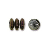 *Czech Lentil Beads Iris Brown 50/strand