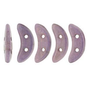 *Czech Crescent Beads Luster Lilac 5g Vial
