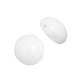 *Czech Candy Beads 8mm Opaque White 22/strand